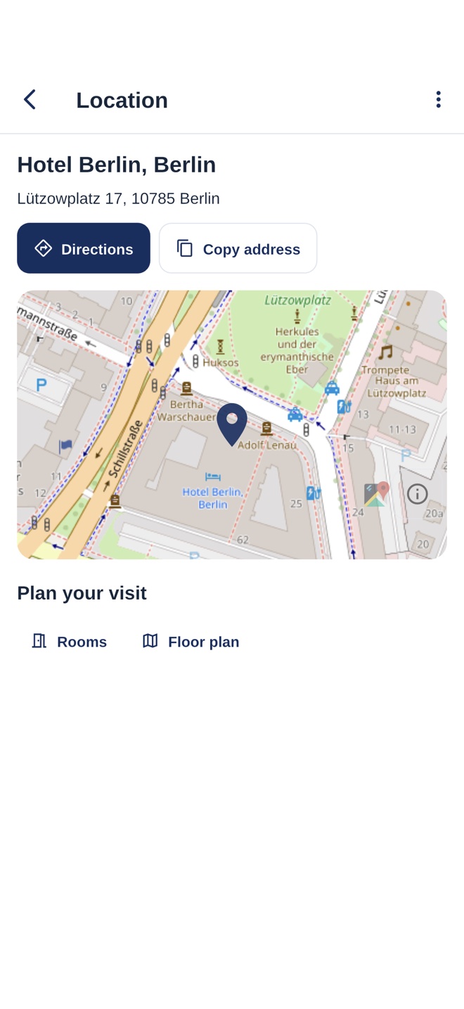 One Health Symposium venue map with directions, rooms, and a floor-plan link